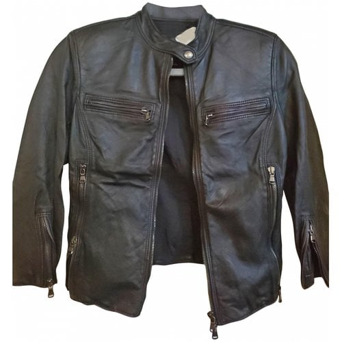 Pre-owned R13 Leather Biker Jacket In Black