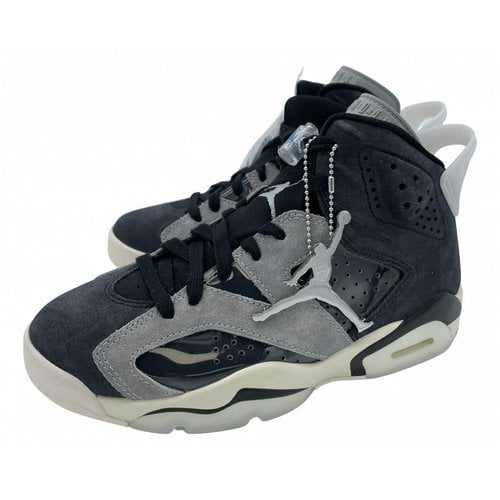 Pre-owned Jordan 6 Leather Trainers In Grey
