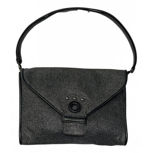 Pre-owned Longchamp Kate Moss Leather Mini Bag In Grey