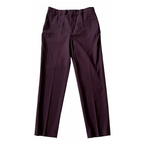 Pre-owned Filippa K Wool Slim Pants In Brown