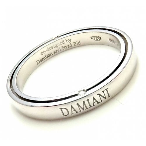 Pre-owned Damiani Platinum Ring In Silver