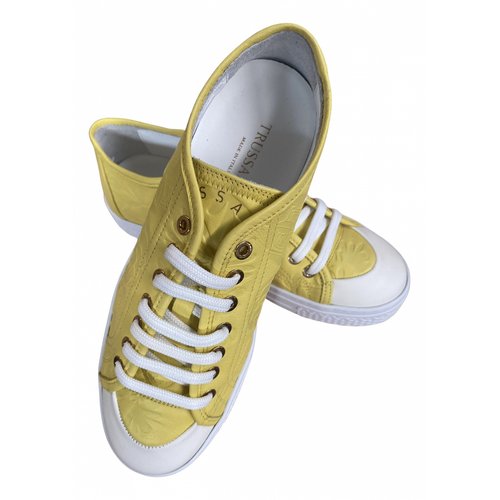 Pre-owned Trussardi Trainers In Yellow