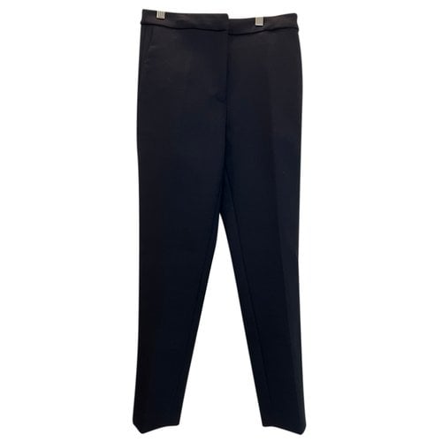 Pre-owned Sandro Fall Winter 2020 Trousers In Navy