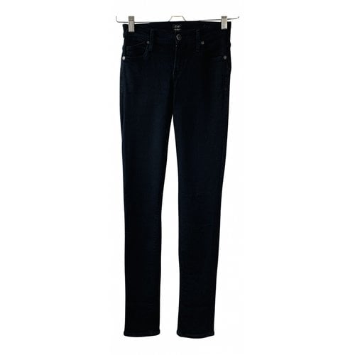 Pre-owned Citizens Of Humanity Slim Jeans In Black