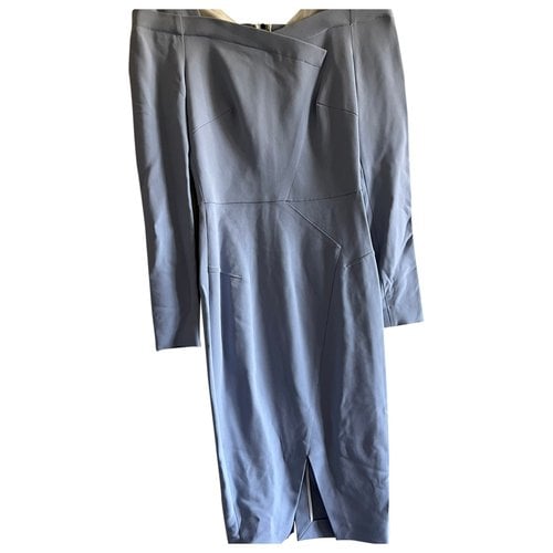 Pre-owned Roland Mouret Mid-length Dress In Blue