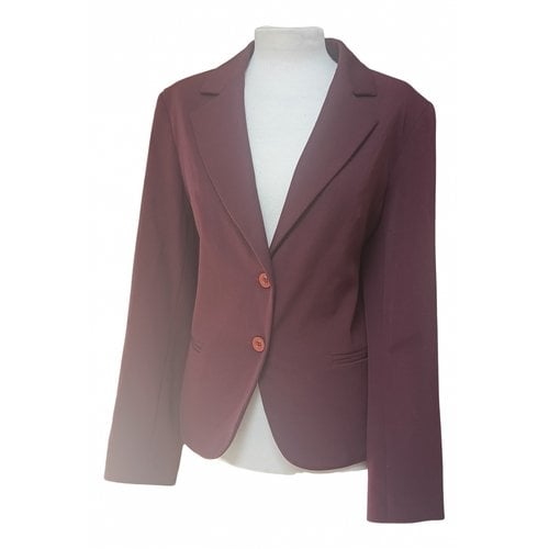 Pre-owned Tous Blazer In Burgundy