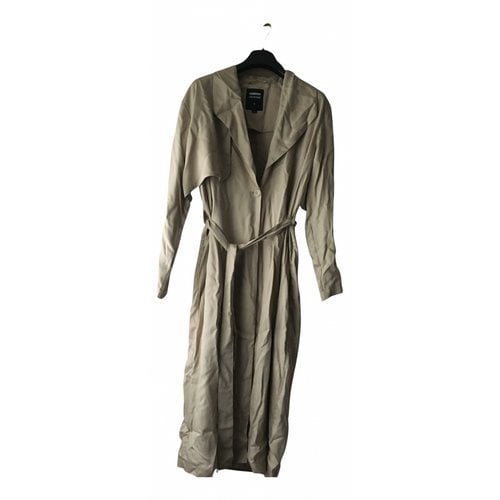 Pre-owned Dr Denim Trench Coat In Beige
