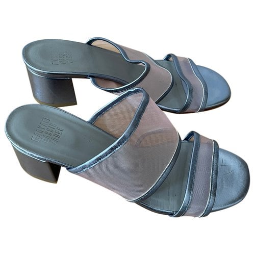 Pre-owned Maryam Nassir Zadeh Leather Sandal In Blue