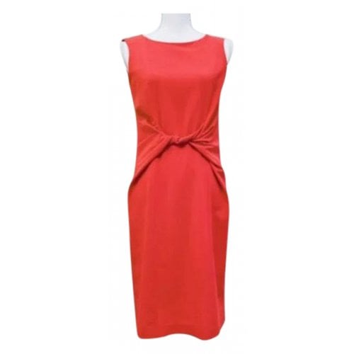 Pre-owned Ports 1961 Silk Mini Dress In Red