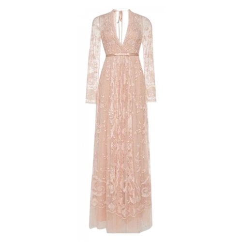 Pre-owned Needle & Thread Lace Dress In Pink