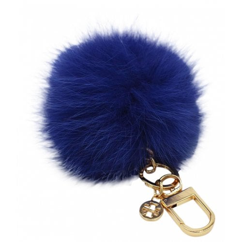 Pre-owned Tory Burch Key Ring In Blue
