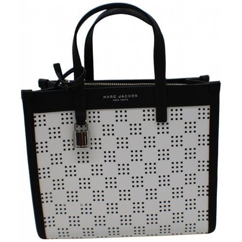 Pre-owned Marc Jacobs Leather Tote In White