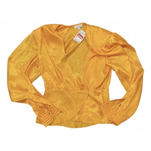 Pre-owned Ronny Kobo Blouse In Yellow