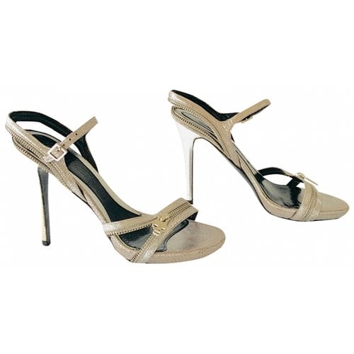 Pre-owned Alexander Mcqueen Sandals In Silver