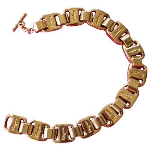Pre-owned Ferragamo Bracelet In Gold