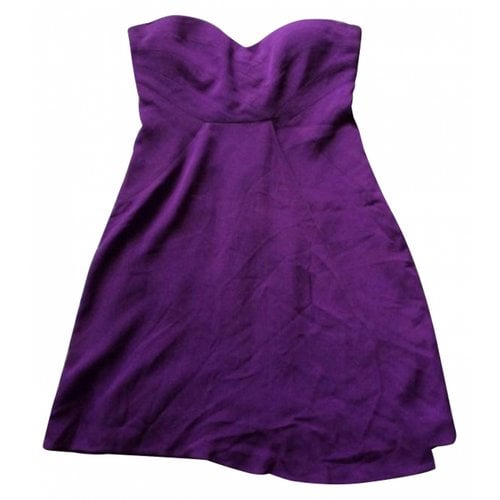 Pre-owned Tibi Mini Dress In Purple