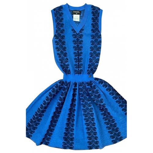 Pre-owned Chanel Mid-length Dress In Blue
