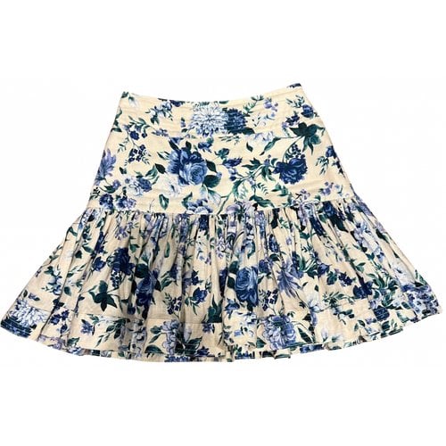 Pre-owned Zimmermann Mini Skirt In Multicolour