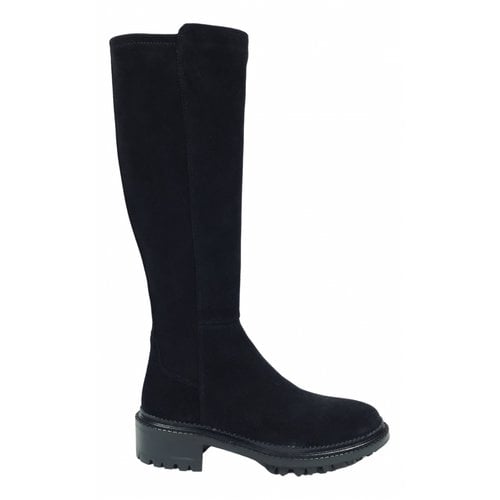 Pre-owned Aquatalia Riding Boots In Black