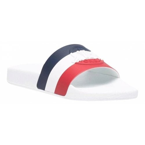 Pre-owned Moncler Sandals In White