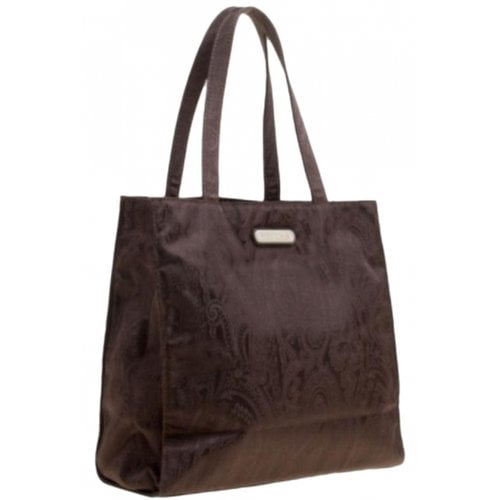 Pre-owned Etro Leather Tote In Brown