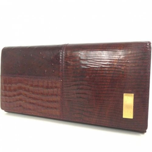 Pre-owned Givenchy Leather Wallet In Brown