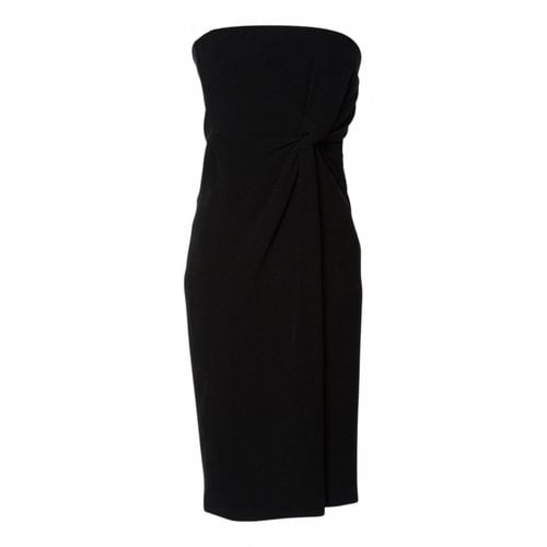 Pre-owned Giambattista Valli Silk Mid-length Dress In Black