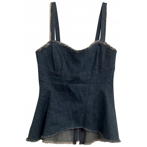 Pre-owned Intermix Camisole In Blue