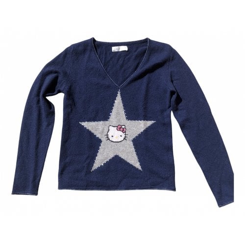 Pre-owned Victoria Cashmere Sweatshirt In Blue