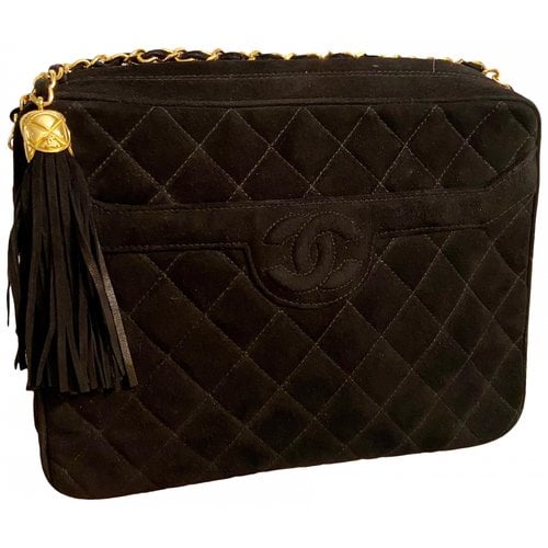 Pre-owned Chanel Wallet On Chain Timeless/classique Crossbody Bag In Black