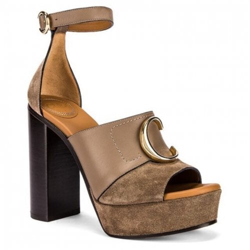 Pre-owned Chloé Sandals In Brown