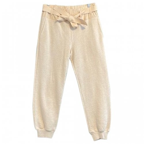 Pre-owned Ulla Johnson Trousers In Beige