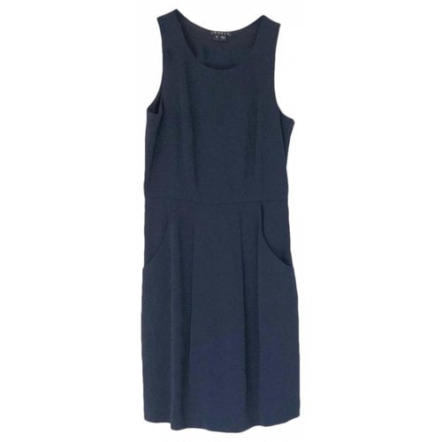 Pre-owned Theory Mini Dress In Navy