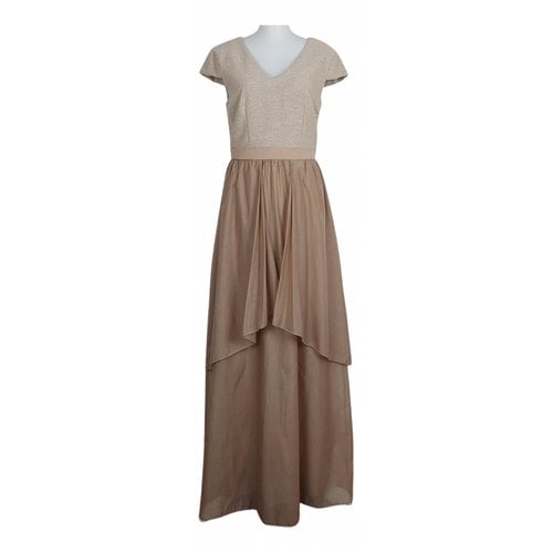 Pre-owned Peserico Maxi Dress In Beige
