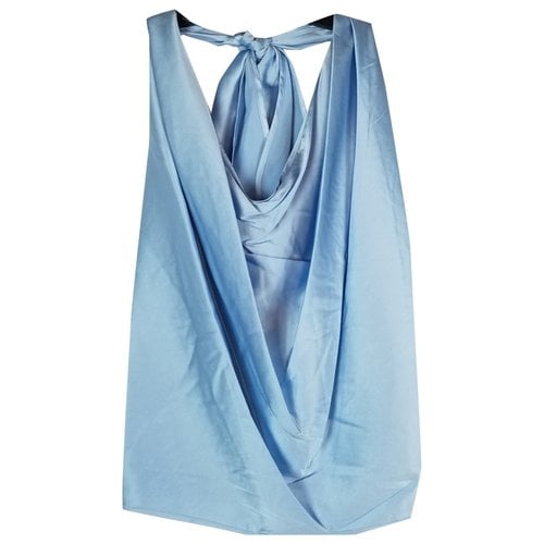 Pre-owned Ramy Brook Silk Camisole In Blue