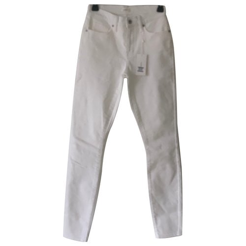 Pre-owned Vince Slim Jeans In White