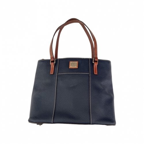 Pre-owned Dooney & Bourke Leather Tote In Blue