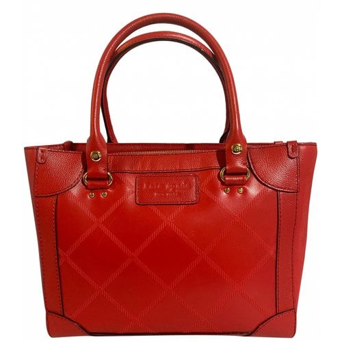 Pre-owned Kate Spade Leather Satchel In Red