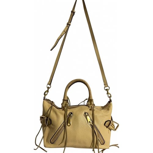 Pre-owned Rebecca Minkoff Leather Satchel In Beige