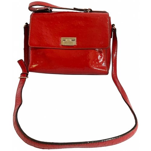 Pre-owned Kate Spade Patent Leather Satchel In Red