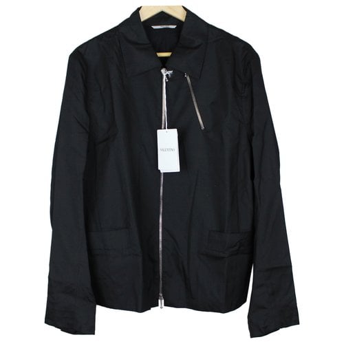 Pre-owned Valentino Silk Jacket In Black