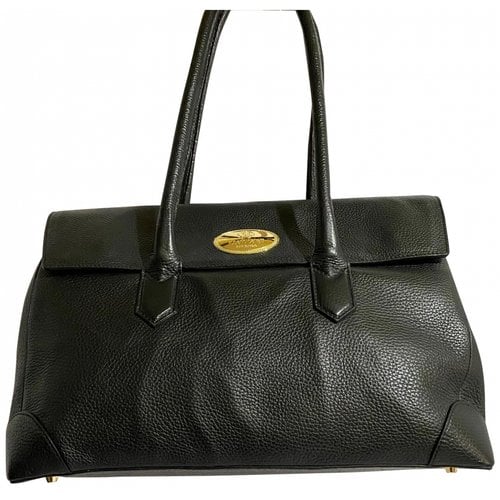 Pre-owned Roberto Cavalli Leather Handbag In Black