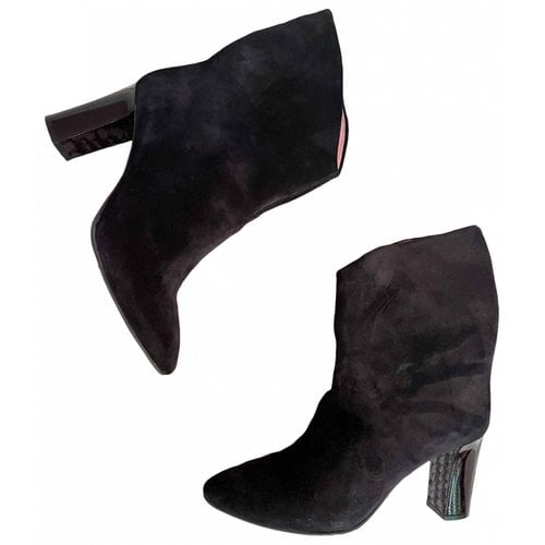 Pre-owned Acne Studios Ankle Boots In Black