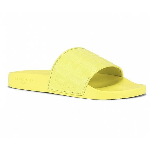 Pre-owned Givenchy Leather Sandals In Yellow