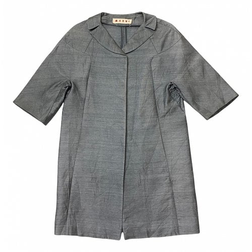 Pre-owned Marni Linen Dress In Grey