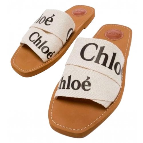 Pre-owned Chloé Sandals In White