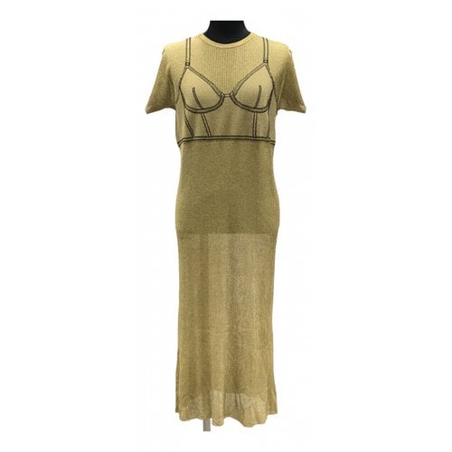 Pre-owned Maison Margiela Dress In Gold