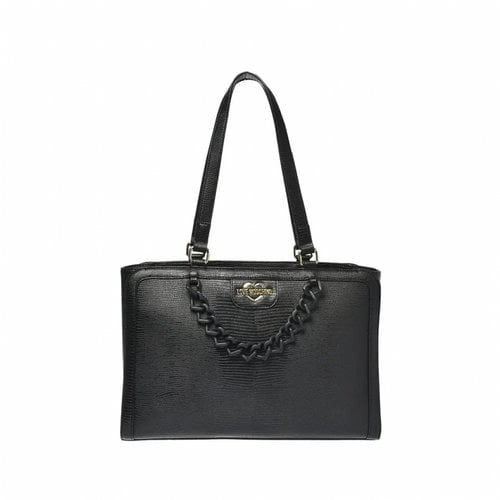 Pre-owned Moschino Love Satchel In Black