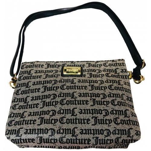Pre-owned Juicy Couture Vegan Leather Crossbody Bag In Black
