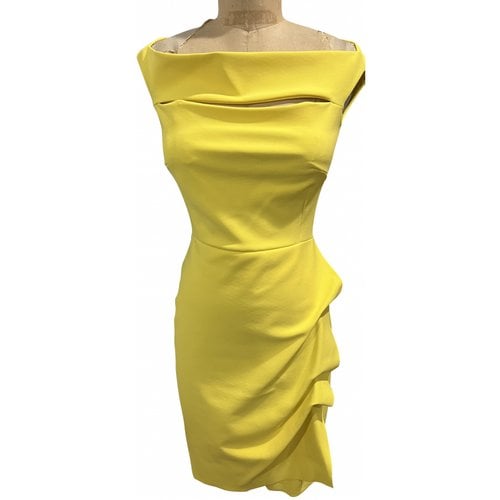 Pre-owned Chiara Boni Mid-length Dress In Yellow
